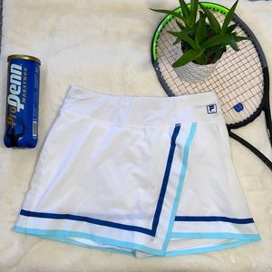 White and Blue Fila Tennis Skort!